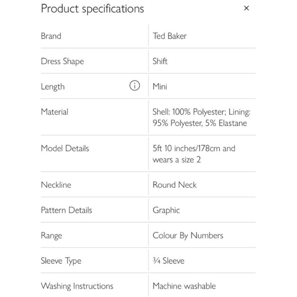 Ted Baker RARE mod telephone print shift dress *shop@iamwarrior - Picture 13 of 15